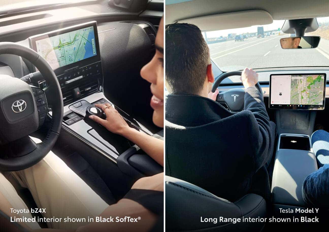 Compare Toyota bZ4X and Tesla Model Y Dimensions