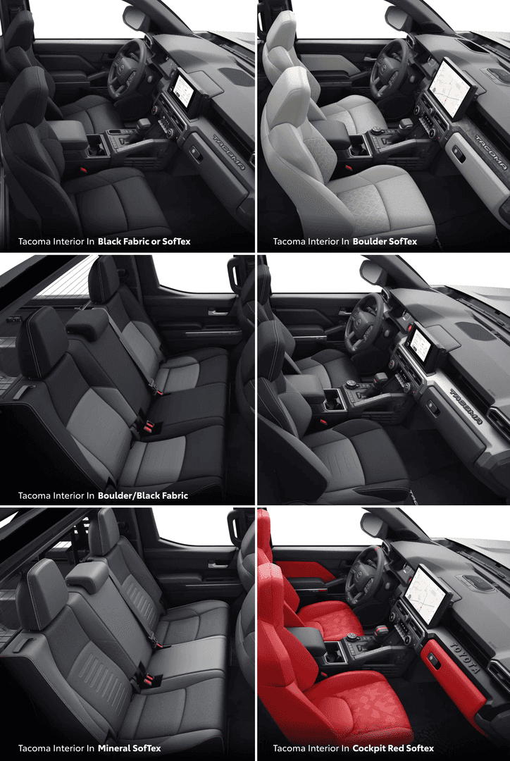 2025 Toyota Tacoma Interior Colors