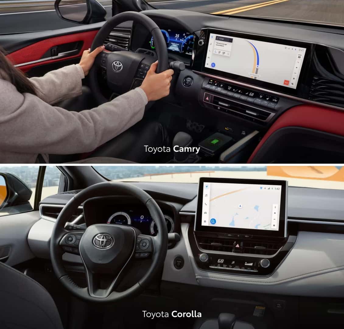 Toyota Camry Vs Toyota Corolla Interior and Dashboard Comparison