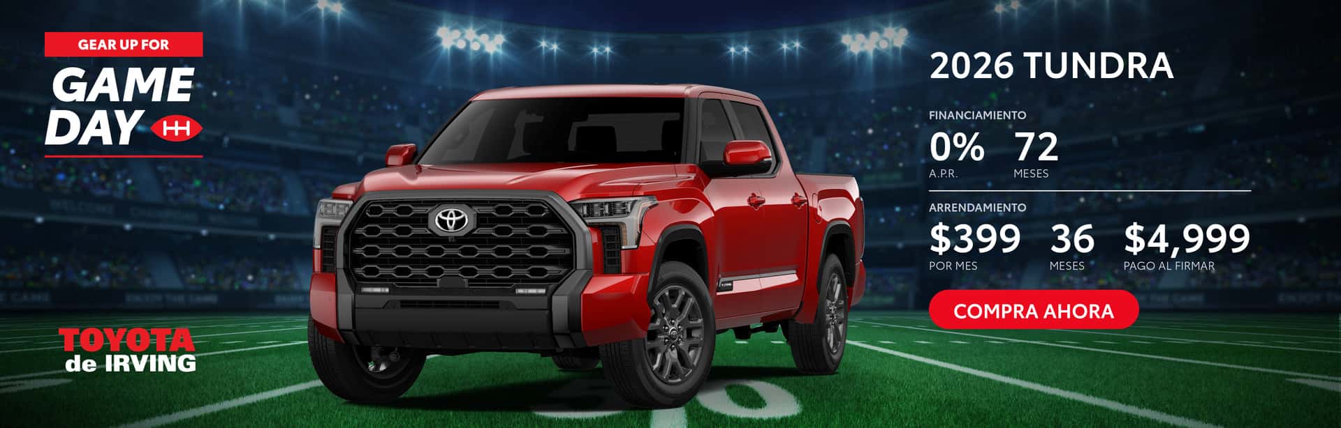Gear Up For Game Day en nuevo Tundra
