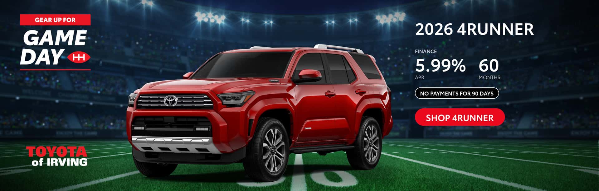 Gear up for Game Day in a new 4Runner
