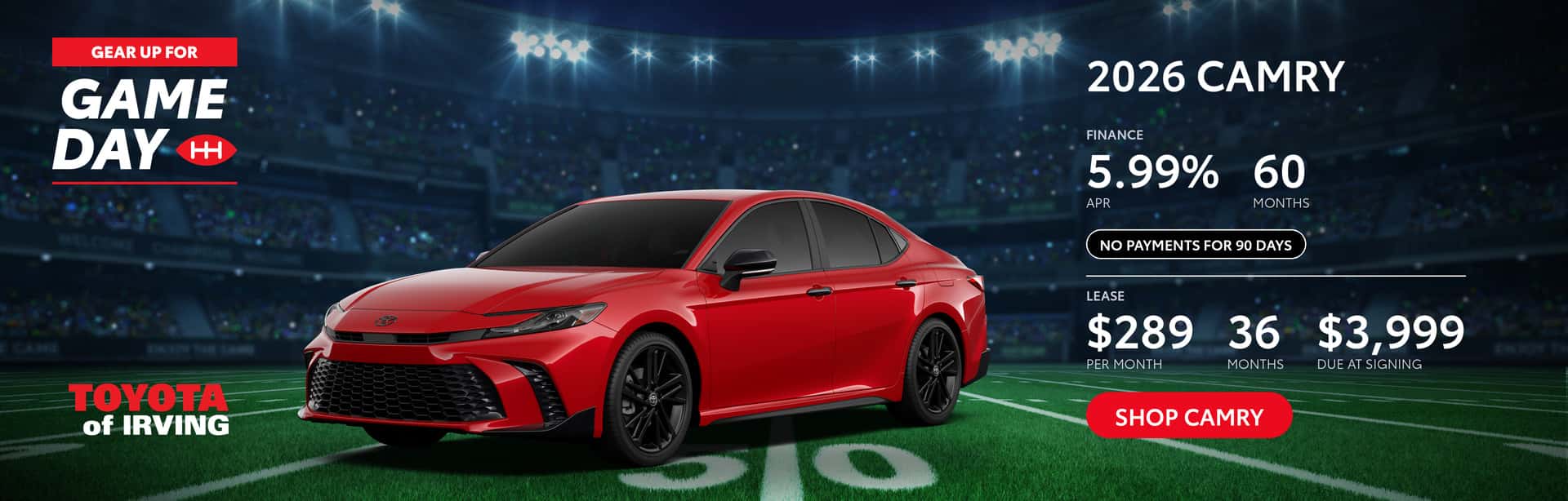 Gear Up For Game Day in a New Camry