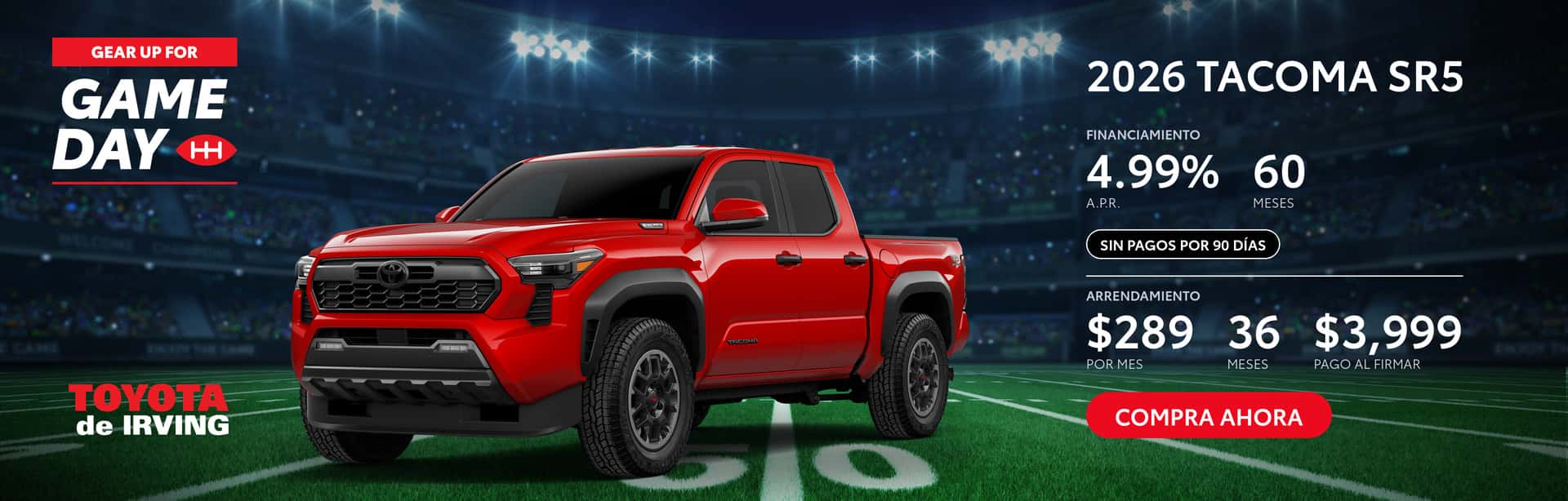 Gear Up For Game Day en una nueva Tacoma