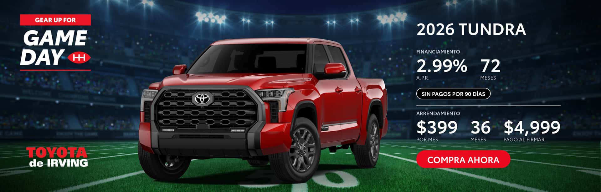 Gear Up For Game Day en una nueva Tundra