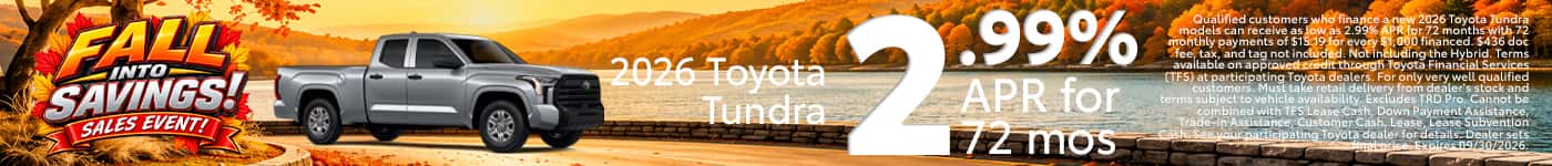 toyota of kenner september specials 2026