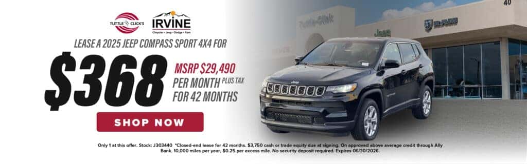 Lease a New 2025 Jeep Compass sport 4x4