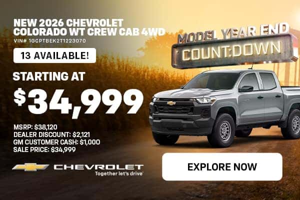 '26 Colorado - Starting at $34,999