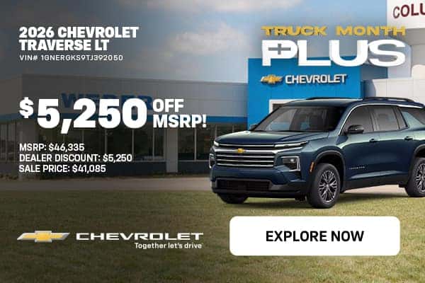 New 2026 Chevrolet Traverse 