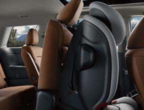 e inside of a car with a car seat