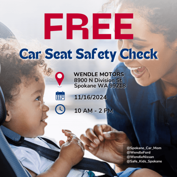 A person and a child in a car seat