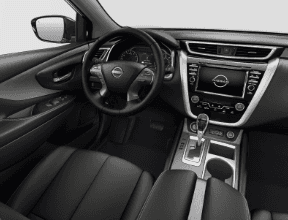 The interior of a car