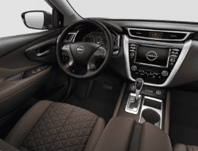 The interior of a car