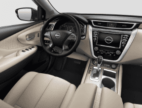 The interior of a car
