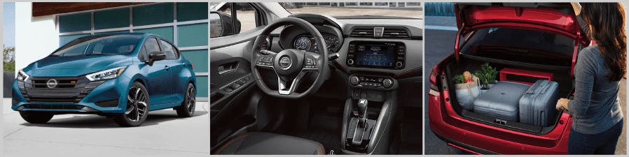 The interior of a car