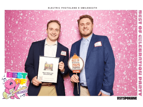 Two men posing for a photo