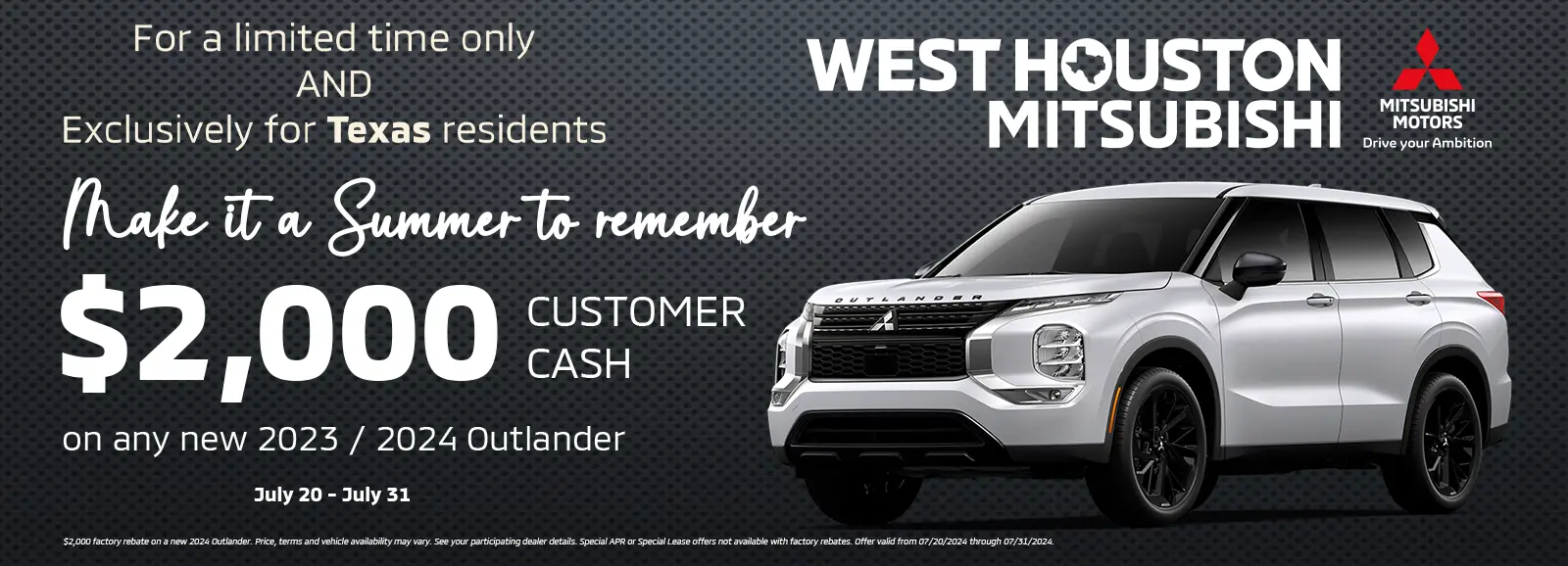 West Houston Mitsubishi | Mitsubishi Dealer in Houston, TX