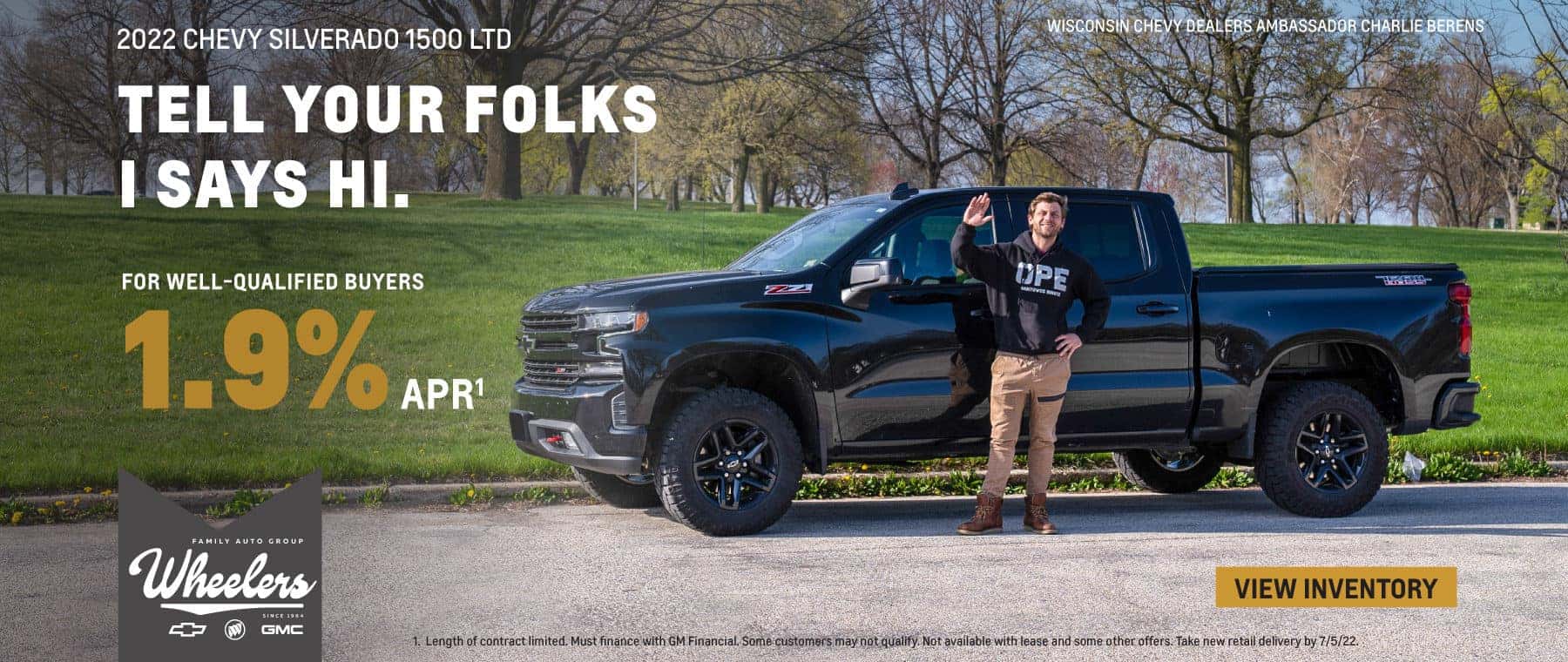 Silverado June Promotion Charlie Bernes