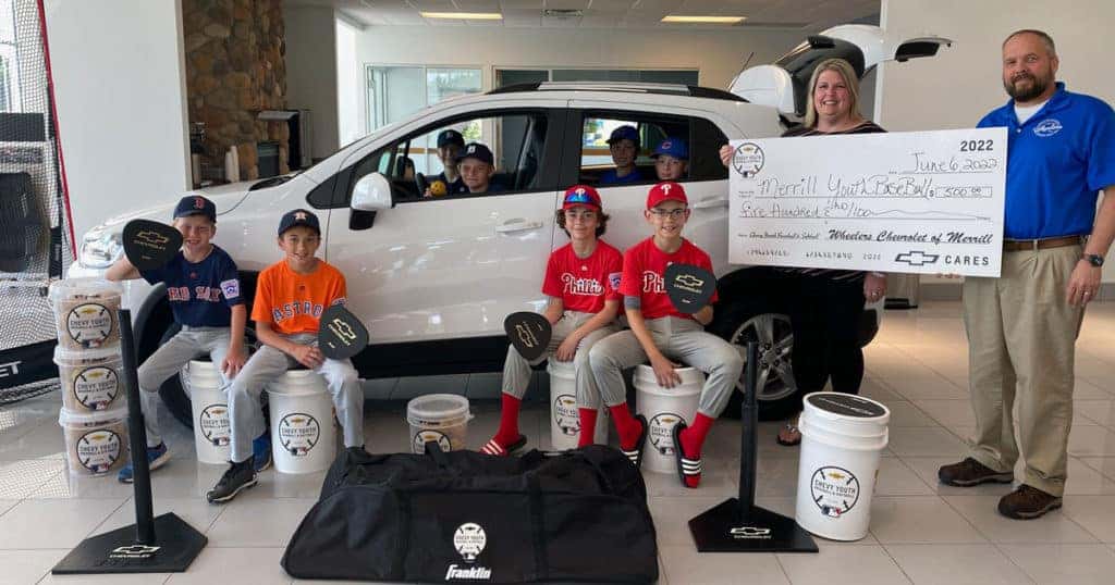 Wheelers Merrill Little League Donation