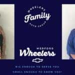 Two women with short hair on Wheelers family ad