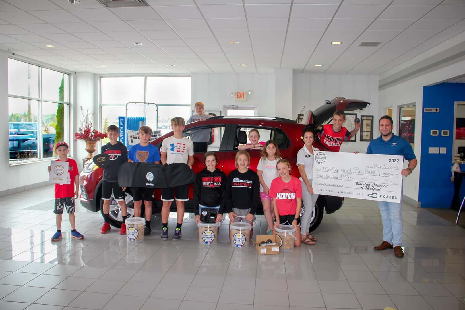 Wheelers Chevrolet Of Medford Supports Youth Baseball and Softball in