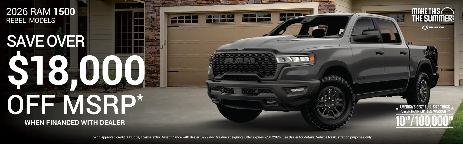 2026 RAM 1500 Rebel Models - Save Up to $18,000 Off MSRP*