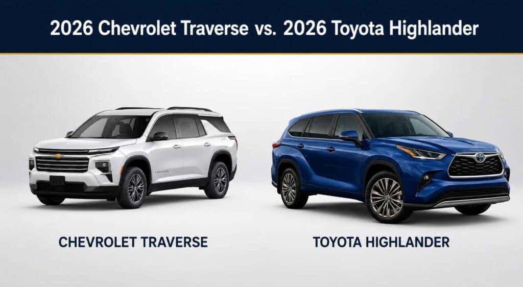 Chevy Traverse vs Toyota Highlander