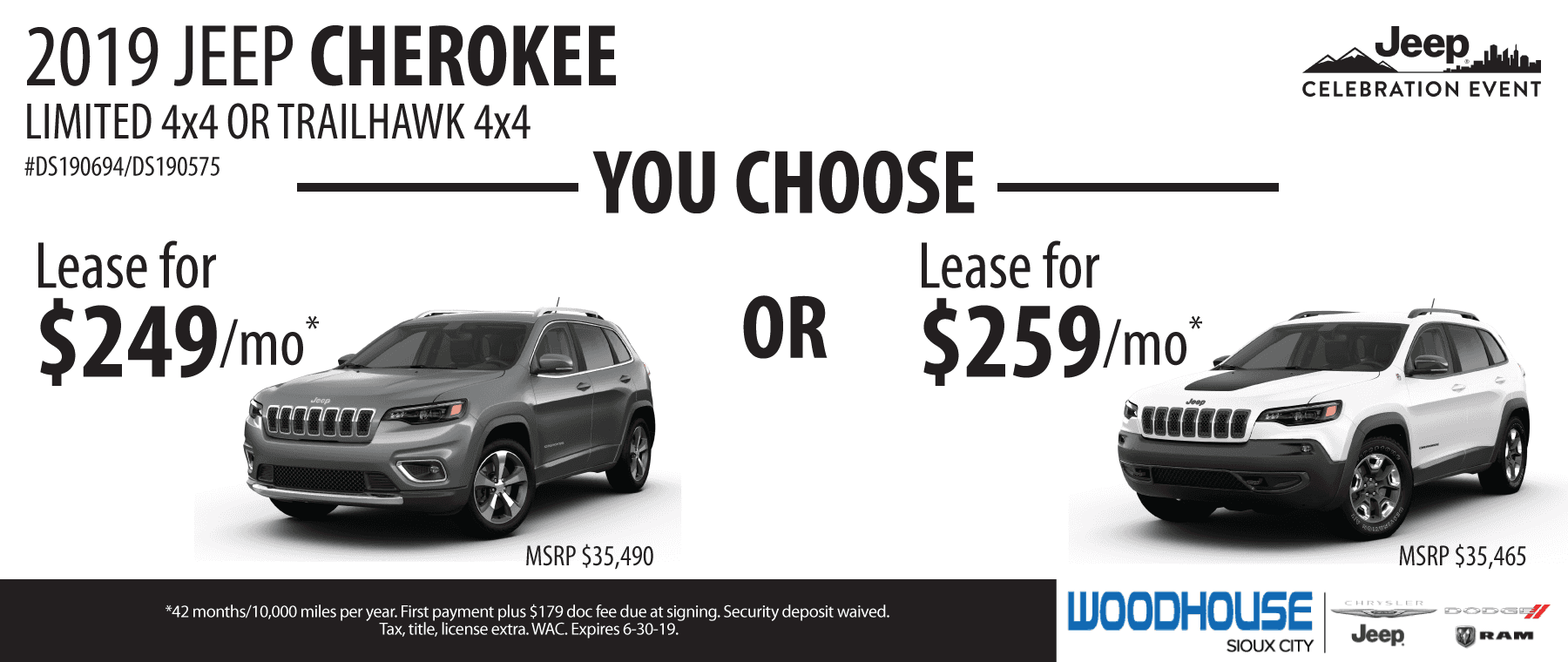 Woodhouse Chrysler Dodge Jeep RAM Sioux City CDJR Dealer in Iowa