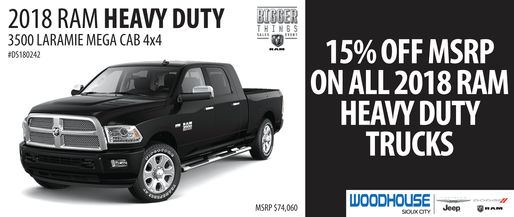 Woodhouse Chrysler Dodge Jeep RAM Sioux City CDJR Dealer in Iowa