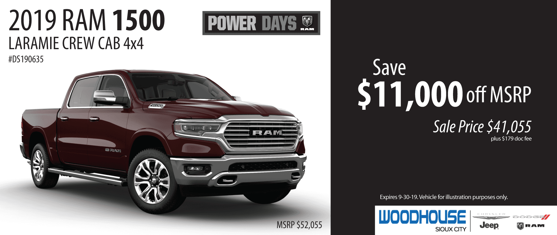 Woodhouse Chrysler Dodge Jeep RAM Sioux City CDJR Dealer in Iowa