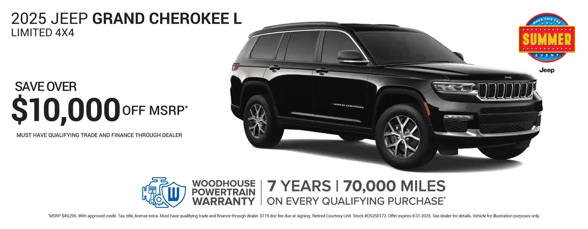 2025 Jeep Grand Cherokee L #DS250172 – Save Up to $10,000 Off MSRP*