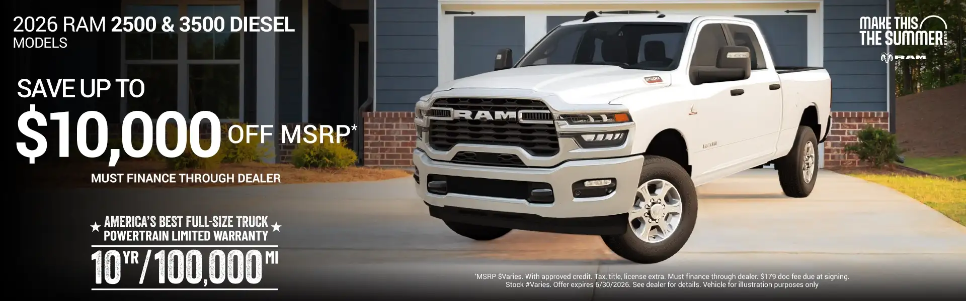 2026 RAM 2500/3500 Models - Save Up to $10,000 Off MSRP*