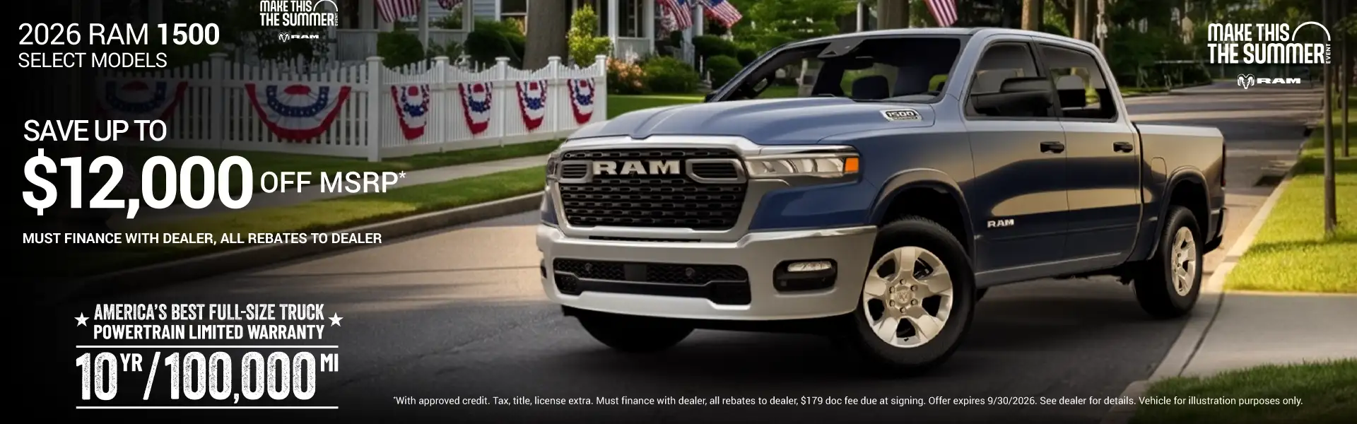 2026 Ram 1500 Select Models - Save Up to $12,000 Off MSRP*