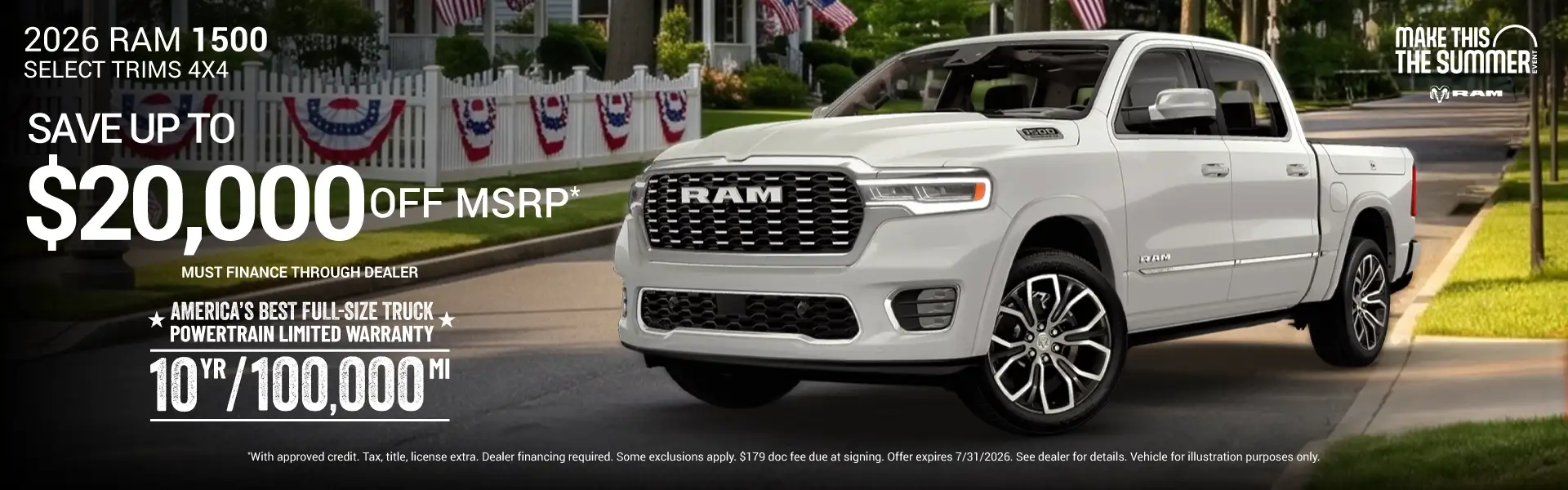 2026 RAM 1500 Select Models - Save Up to $20,000 Off MSRP*