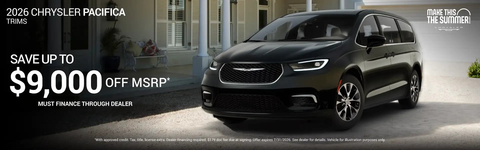 2026 Chrysler Pacifica Trims - Save up to $9,000 Off MSRP*