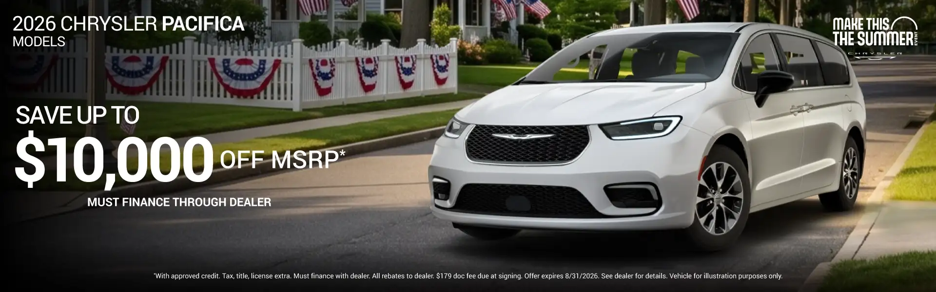 2026 Chrysler Pacifica Models - Save Up to $10,000 Off MSRP*